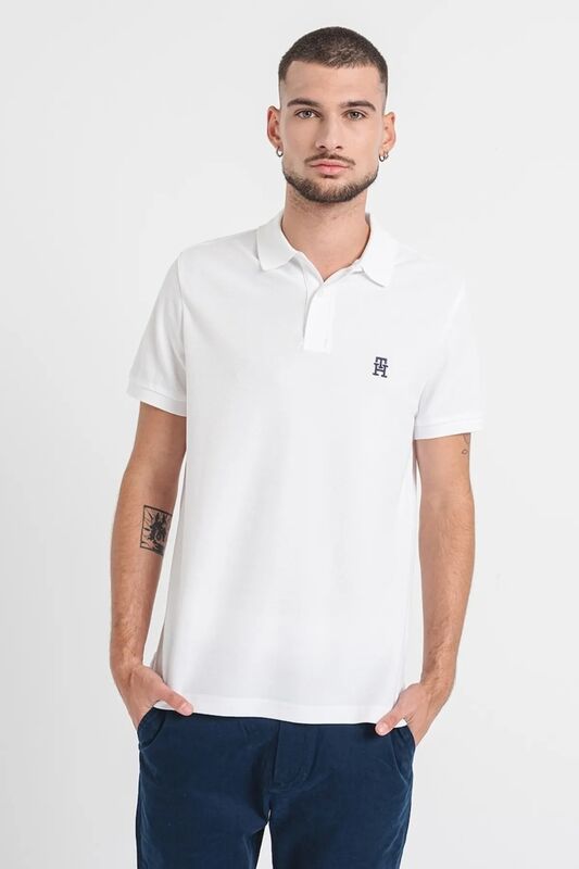 Tommy Hilfiger - IMD REG POLO Erkek Beyaz T-Shirt - MW0MW33167