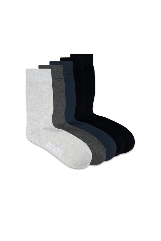 Jack & Jones - Jacbasic Bamboo Sock 5 Pack Noos Erkek Siyah Çorap - 12198027