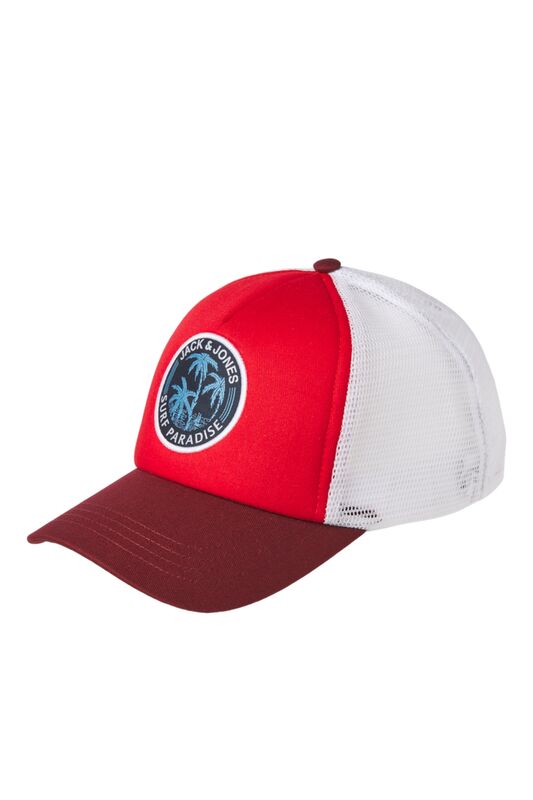 Jack & Jones - JACBYRON SURF TRUCKER CAP Erkek Kırmızı Şapka - 12235034 Jack & Jones - JACBYRON SURF TRUCKER CAP Erkek Kırmızı Şapka - 12235034