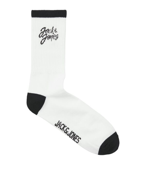 Jack & Jones - JACCAL LOGO TENNIS SOCK Erkek White Çorap - JJ12252044