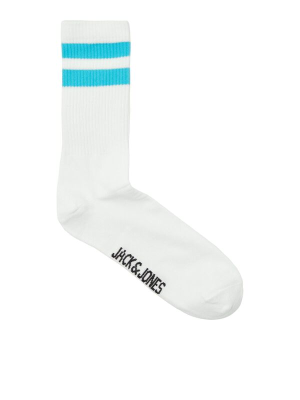 Jack & Jones - JACELI STRIPES TENNIS SOCK Erkek White Çorap - JJ12250739