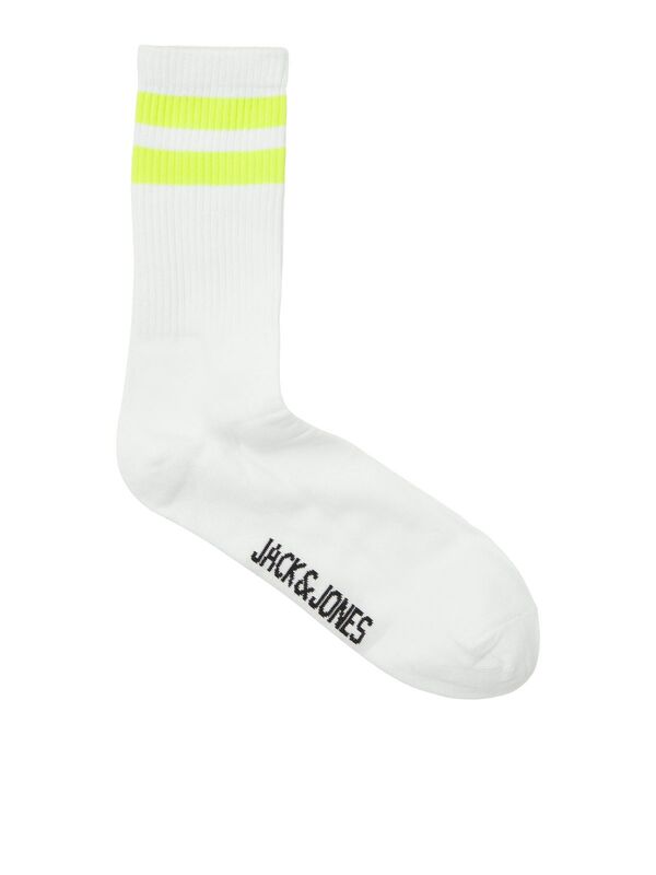 Jack & Jones - JACELI STRIPES TENNIS SOCK Erkek White Çorap - JJ12250739