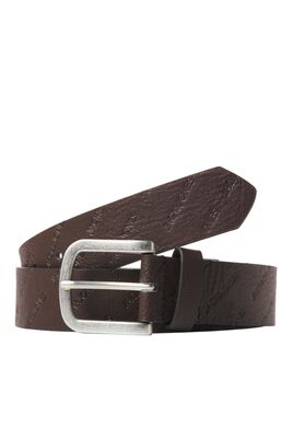 Jack & Jones - JACHARRY EMBOSSED BELT NOOS Erkek Brown Stone Kemer - JJ12236466