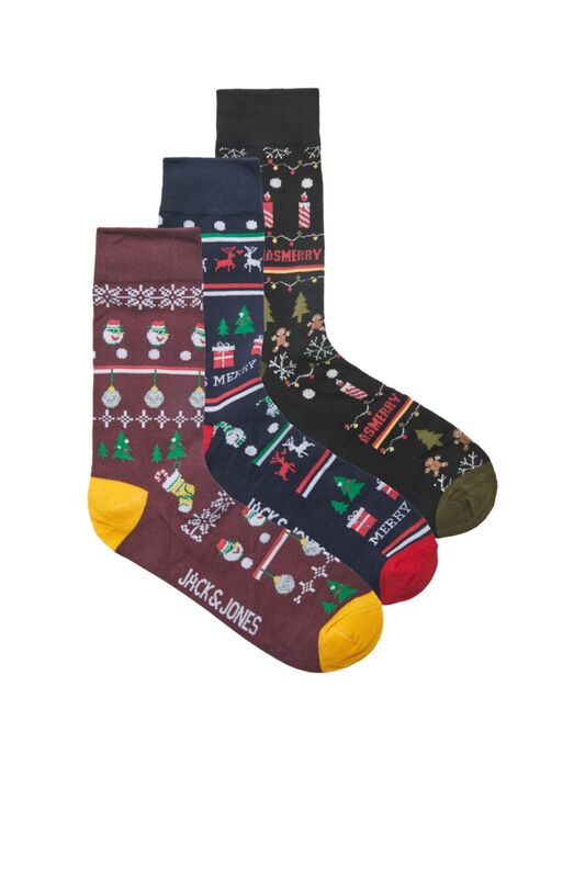 Jack & Jones - Jacjingle Socks Giftbox Erkek Lacivert Çorap - 12222807