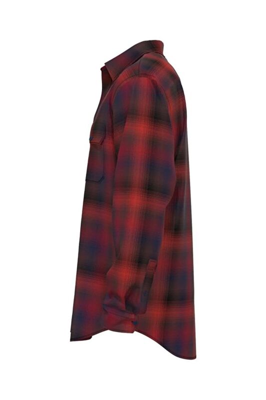 JACKSON WORKER JONTY PLAID VALIANT POPP Erkek Kırmızı UK Gömlek - 19573