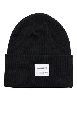 Jack & Jones - Jaclong Knit Beanie Noos Erkek Siyah Bere - 12150627