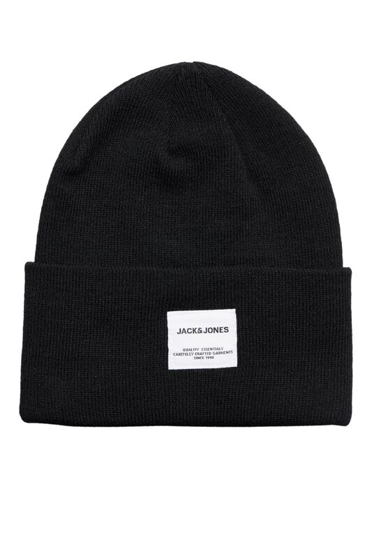 Jack & Jones - Jaclong Knit Beanie Noos Erkek Siyah Bere - 12150627