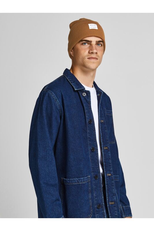 Jaclong Knit Beanie Noos Erkek Kahverengi Bere - 12150627