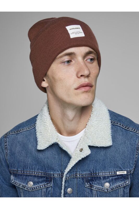 Jaclong Knit Beanie Noos Erkek Kahverengi Bere - 12150627