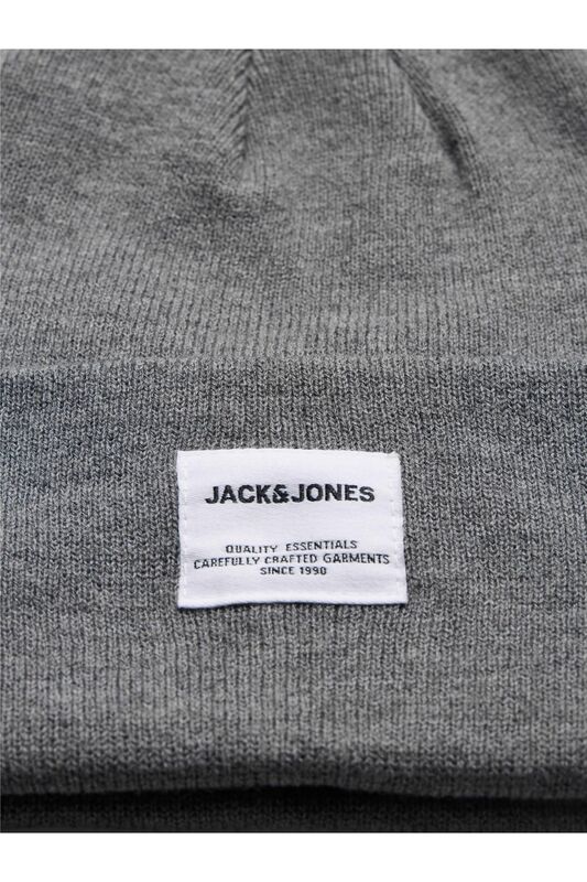 Jaclong Knit Beanie Noos Erkek Gri Bere - 12150627