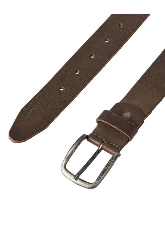 JACPAUL LEATHER BELT NOOS Erkek Koyu Gri Kemer - 12111286