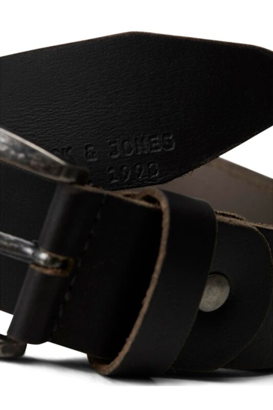 JACPAUL LEATHER BELT NOOS Erkek Koyu Gri Kemer - 12111286