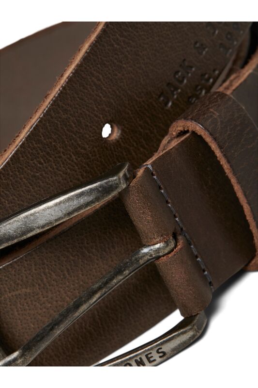 JACPAUL LEATHER BELT NOOS Erkek Koyu Gri Kemer - 12111286