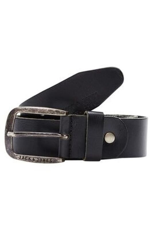 Jack & Jones - JACPAUL LEATHER BELT NOOS Erkek Siyah Kemer - 12111286