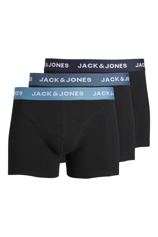 Jack & Jones - Jacsolid Alex Trunks Erkek Siyah 3'lü Boxer - 12240256