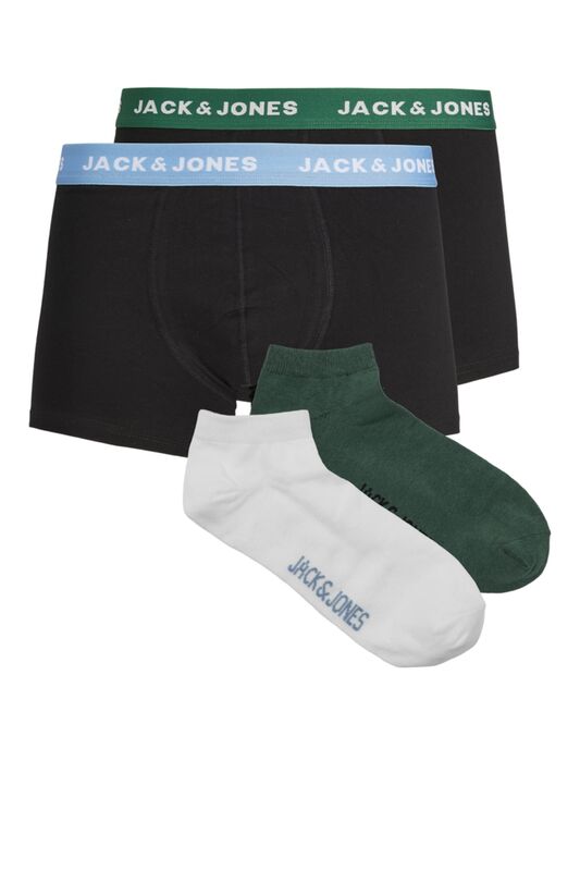 Jack & Jones - Jacsolid Weekend Erkek Siyah 2'li Boxer - 12241116