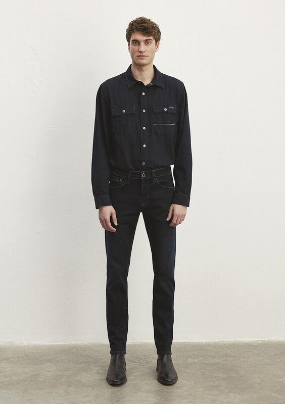 JAKE Erkek Mavi Jean - M00422