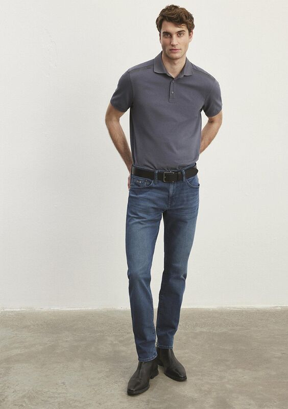 JAKE Erkek Ocean Lux Black Nights Denim Pantolon - M00422