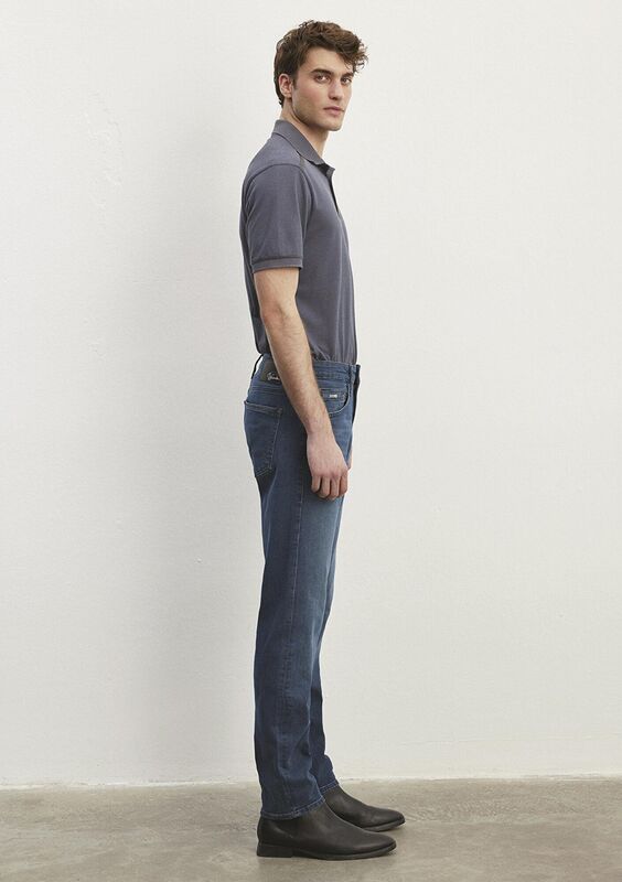 JAKE Erkek Ocean Lux Black Nights Denim Pantolon - M00422