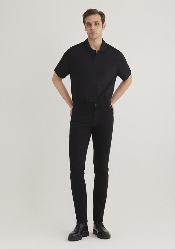 JAKE Erkek Siyah Denim Pantolon - M00422