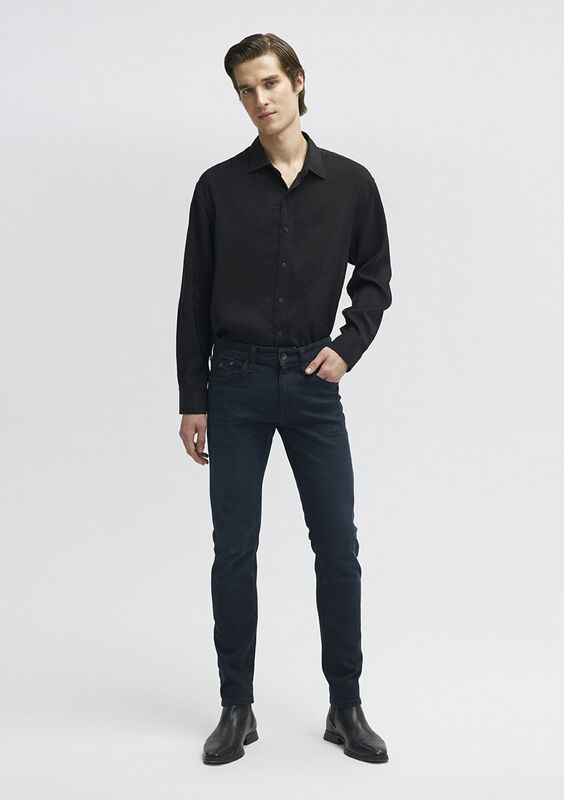 JAKE Lava Smoke Comfort Erkek Siyah Denim Pantolon - M00422