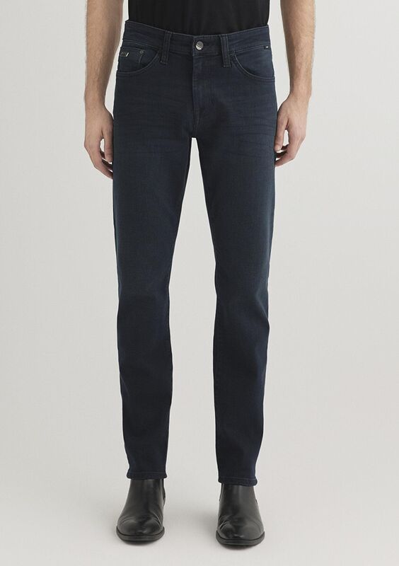 JAKE Lava Smoke Comfort Erkek Siyah Denim Pantolon - M00422