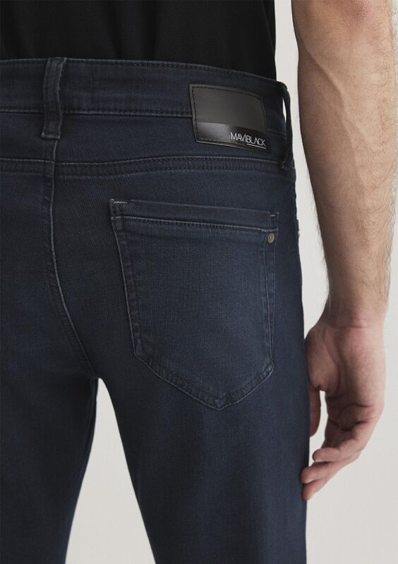 JAKE Lava Smoke Comfort Erkek Siyah Denim Pantolon - M00422
