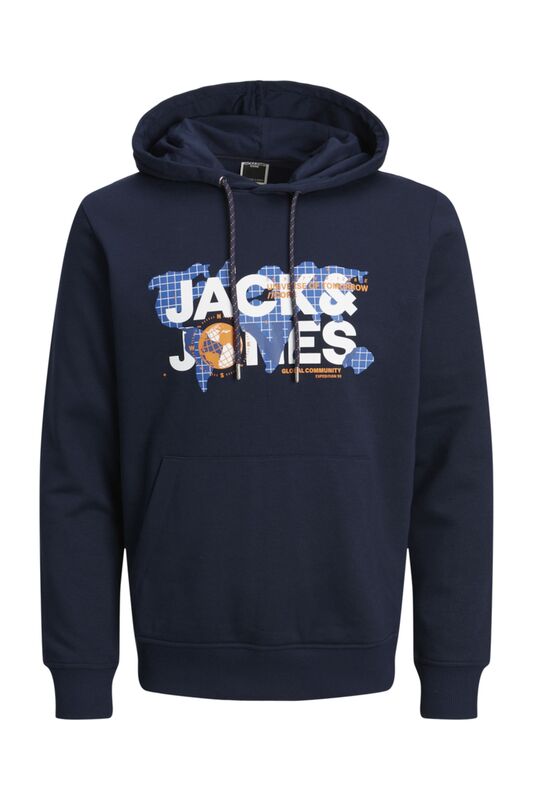 JCODUST SWEAT HOOD SN Erkek Mavi Sweatshirt - 12240214