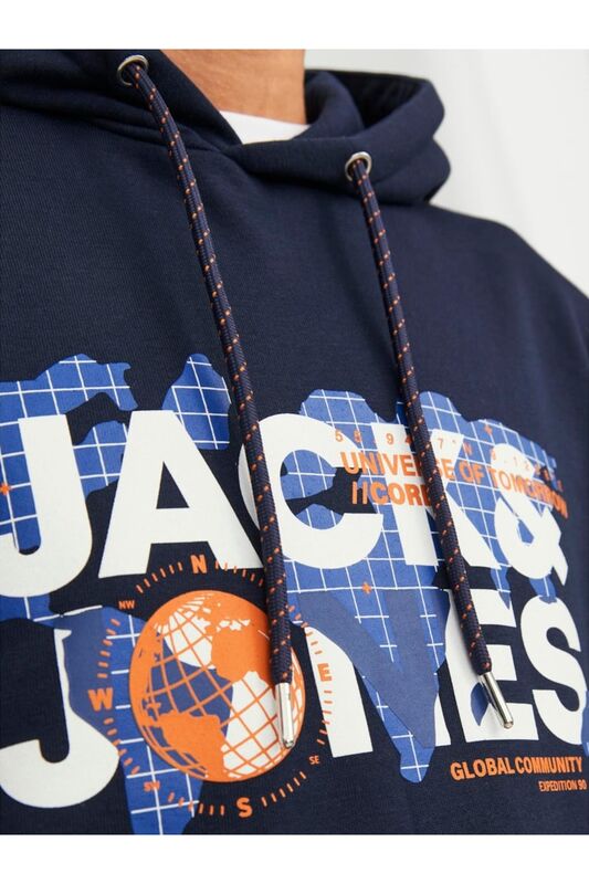 JCODUST SWEAT HOOD SN Erkek Mavi Sweatshirt - 12240214