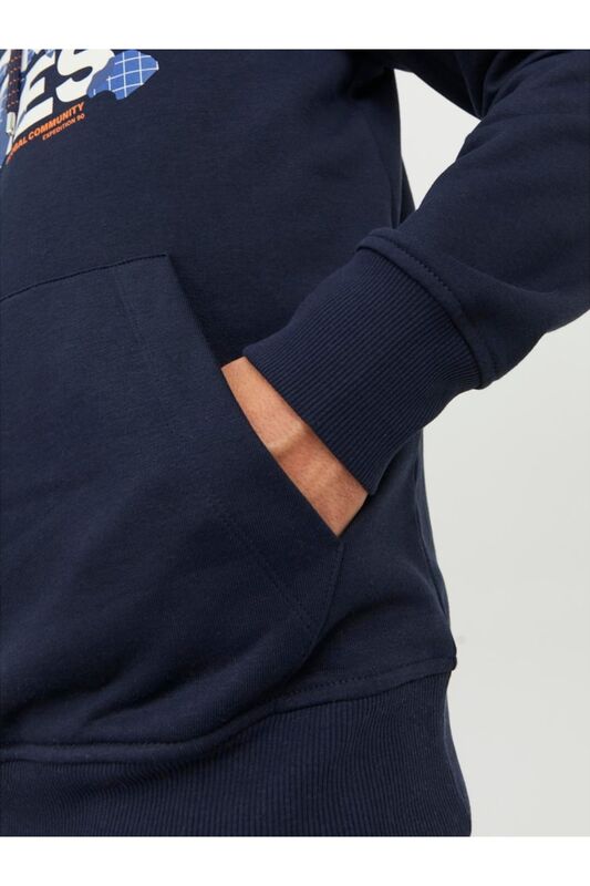 JCODUST SWEAT HOOD SN Erkek Mavi Sweatshirt - 12240214