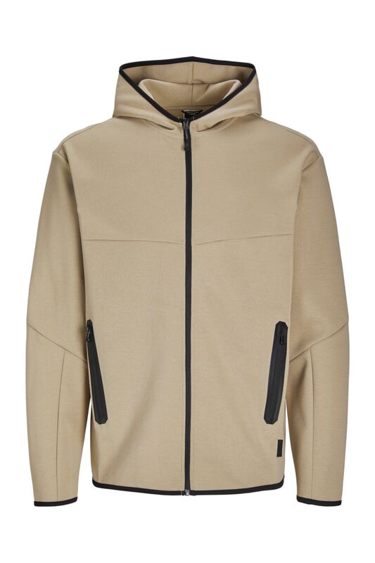 JCOFUSION SWEAT ZIP HOOD NOOS Erkek Kahverengi Sweatshirt - 12260150