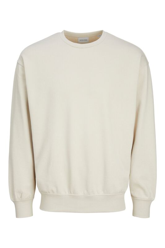 Jack & Jones - JJECHARGE SWEAT CREW NECK NOOS Erkek Bej Sweatshirt - 12257853