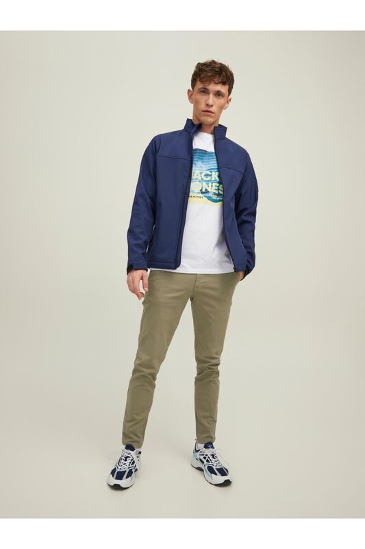 JJemarvin Collar Softshell Erkek Koyu Mavi Mont - 12212364