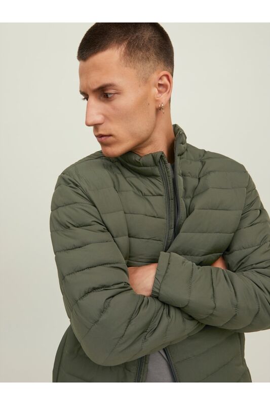 Jjerecycle Puffer Collar Noos Erkek Yeşil Mont - 12211129