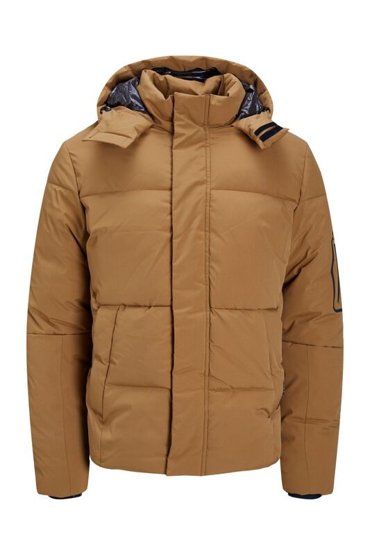 Jack & Jones - Jjweb Puffer Erkek Kahverengi Mont - 12212230