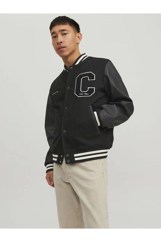 Jorcollege Bomber Jacket Sn Erkek Siyah Mont - 12230582