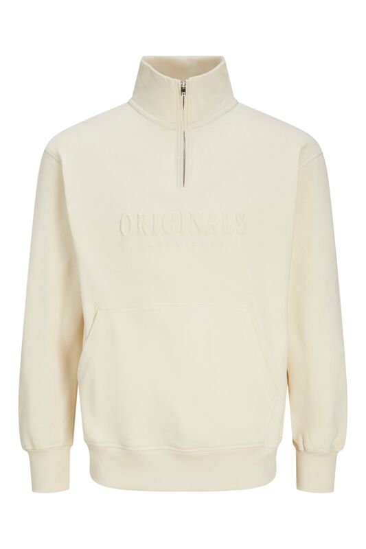 JORFREDERIKSBERG SWEAT QUARTER ZIP Erkek Beyaz Sweatshirt - 12262816