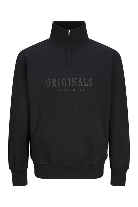 JORFREDERIKSBERG SWEAT QUARTER ZIP Erkek Siyah Sweatshirt - 12262816