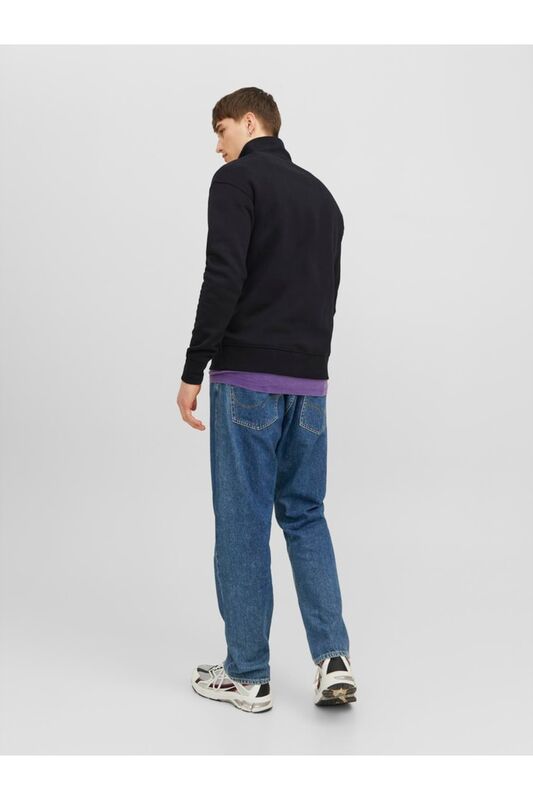 JORVESTERBRO SWEAT QUARTER ZIP HN NOOS Erkek Siyah Sweatshirt - 12241777