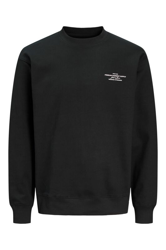 JPRBLACHAD BRANDING SWEAT CREW NECK SN Erkek Siyah Sweatshirt - 12261386