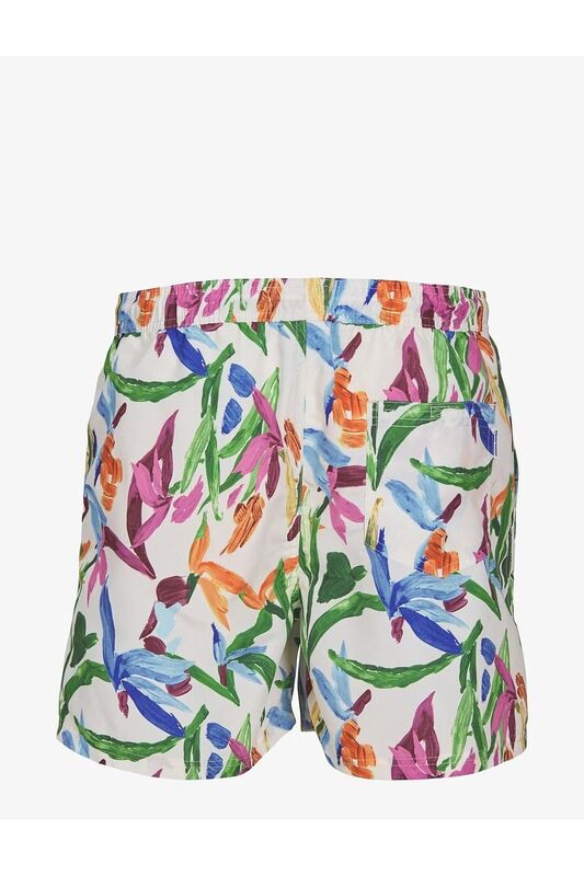 Jack & Jones - JPSTFIJI JJSWIM AOP ORIGINALS LY Erkek Buttercream Deniz Şortu - 12253510