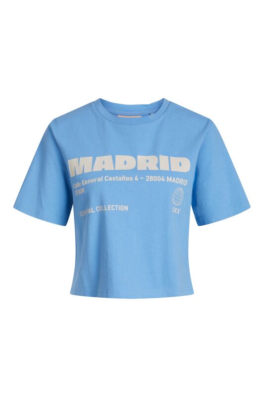 JJXX - JXJODA SOFT RLX SS TEE JRS Erkek Mavi T-Shirt - 12244372