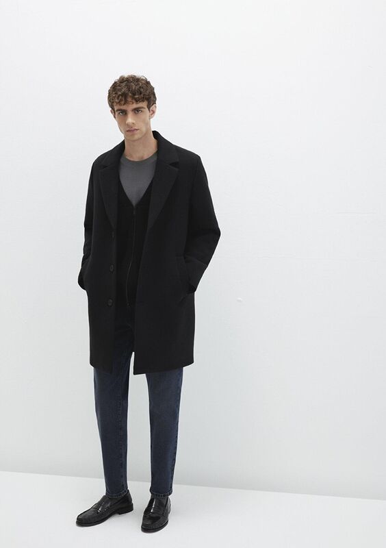 KABAN Erkek Siyah Kaban - M0110679