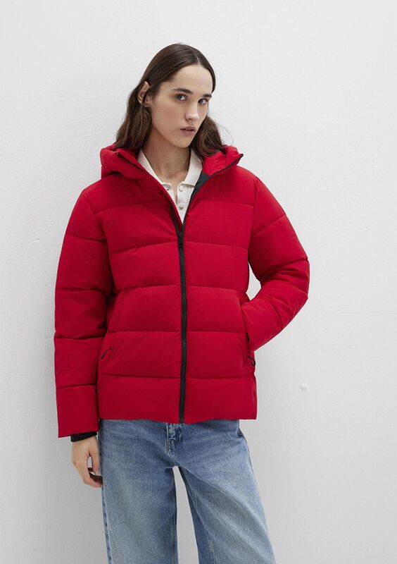 KAPİŞONLU CEKET Kadın Kırmızı Ceket - M1110704