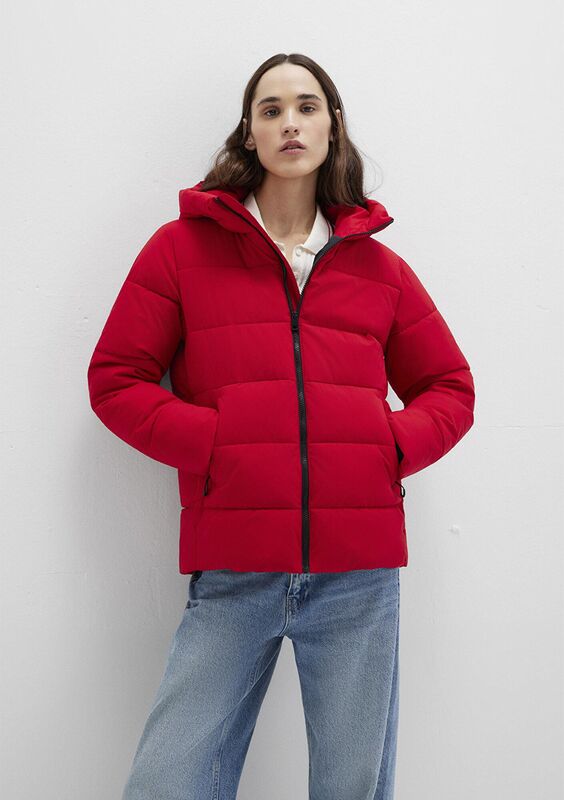 Mavi - KAPİŞONLU CEKET Kadın Kırmızı Ceket - M1110704