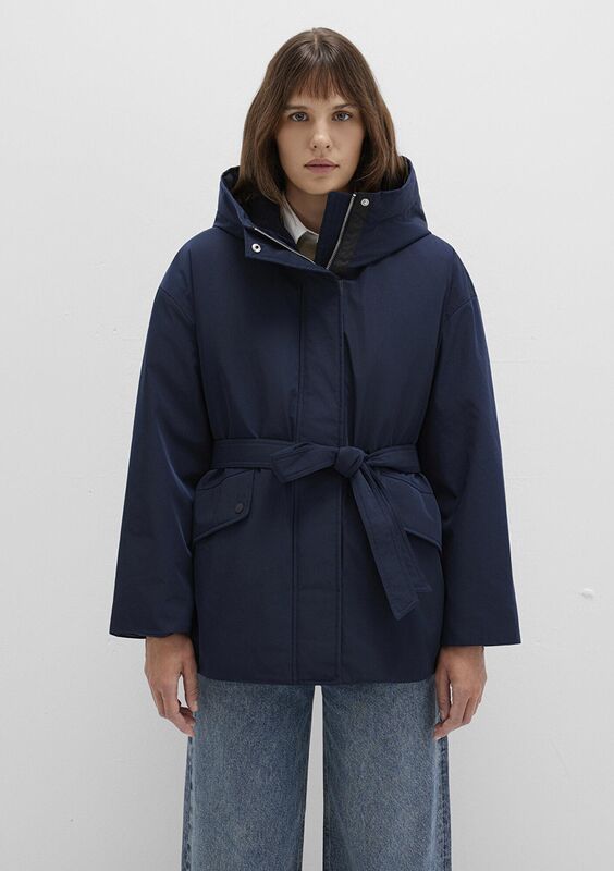 KAPİŞONLU CEKET Kadın Koyu Mavi Ceket - M1110703