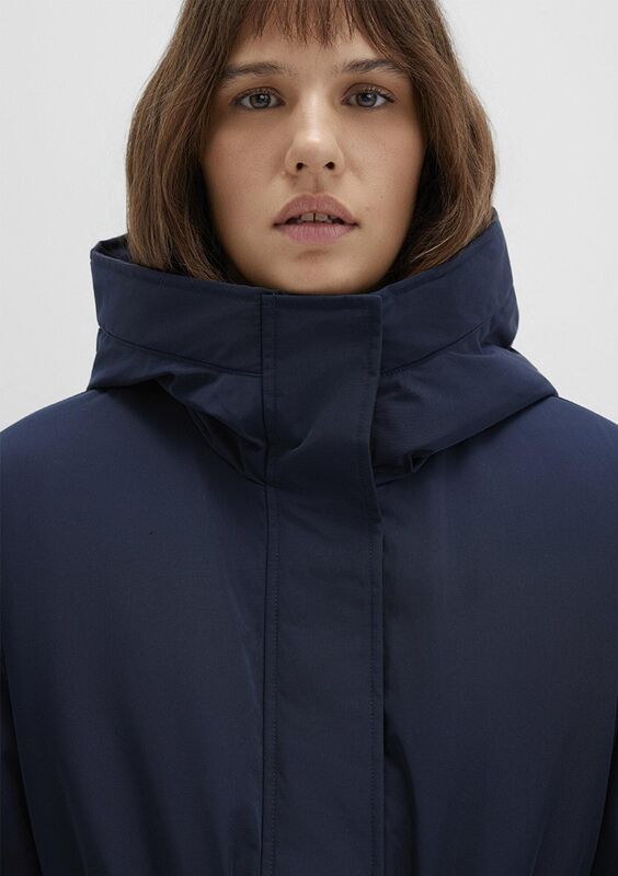 KAPİŞONLU CEKET Kadın Koyu Mavi Ceket - M1110703