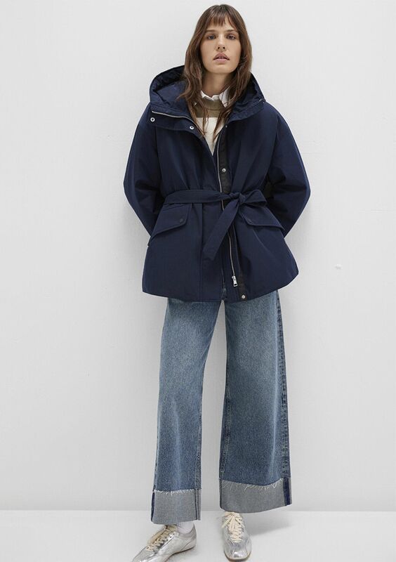 Mavi - KAPİŞONLU CEKET Kadın Koyu Mavi Ceket - M1110703