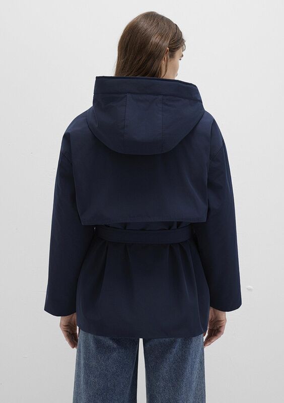 KAPİŞONLU CEKET Kadın Koyu Mavi Ceket - M1110703