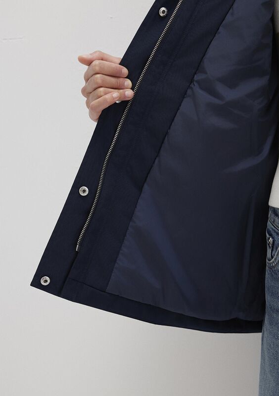 KAPİŞONLU CEKET Kadın Koyu Mavi Ceket - M1110703